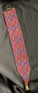 Vintage Tapestry Bell Pull Wall hanging ~ Made By Afghan Refugee Women~ Pakistan - Picture 1 of 8