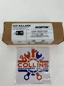 NEW Hubbell Killark UGP-20231QW Acceptor Explosionproof Plug 125V 20A 1HP 2P 3W - Picture 1 of 6