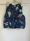 BLUE QUILTED GILET 3-6M BOYS NEXT ROCKETS SPACE WINTER WARM COOL PARTY BIRTHDAY 
