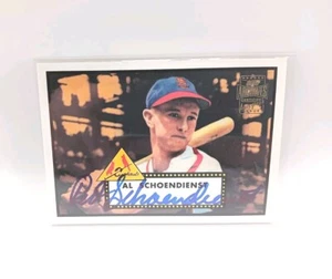 2001 Topps Archives Red Schoendienst Auto Blue Certified St. Louis Cardinals - Picture 1 of 4