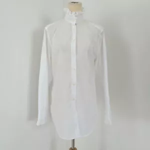 Dolce & Gabbana white cotton shorts with ruffle detail - Picture 1 of 6