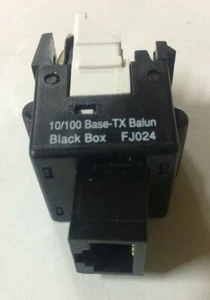 10/100 base-TX Balun Adaptor Black Box FJ024 IBM Type 1 Free Shipping NOS - Picture 1 of 3
