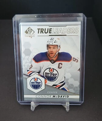 22-23 2022-23 SP Authentic Connor McDavid True Leaders #TL-9 Oilers - Image 1 of 2