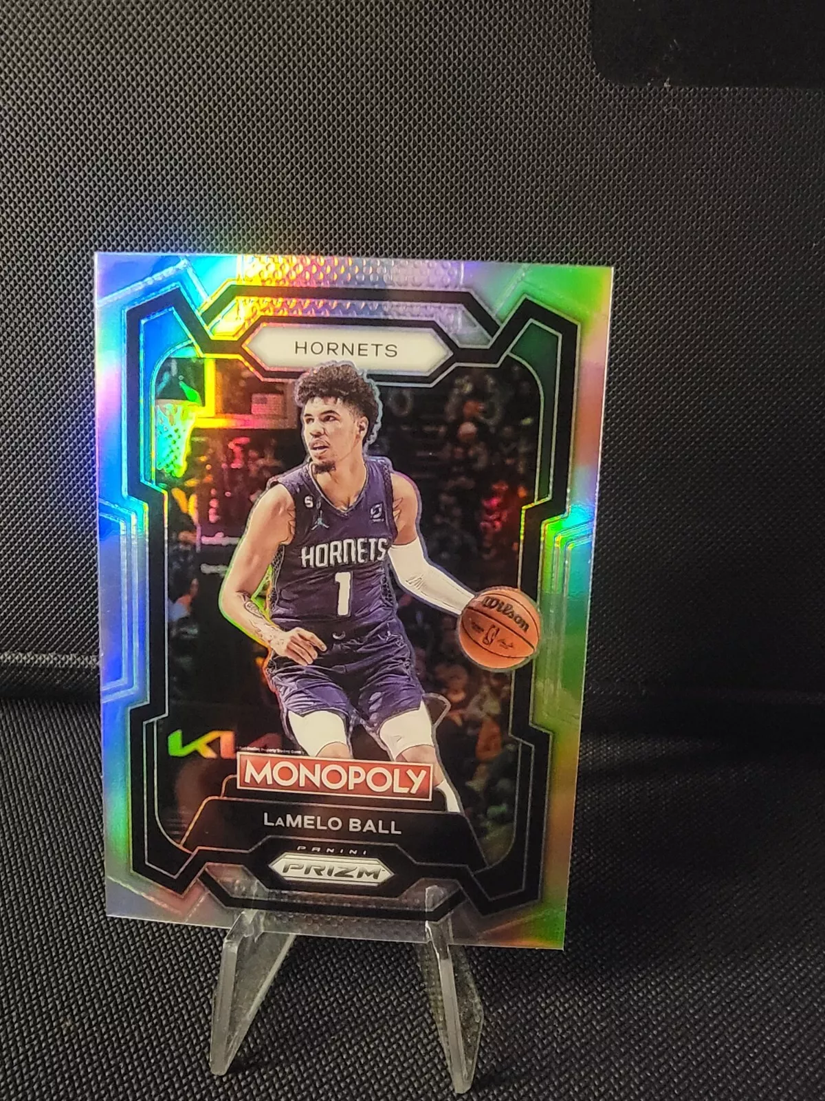 2023-24 Monopoly Prizm Basketball LaMELO BALL SILVER Prizm #13 Hornets 💎 💎