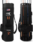 Large Capacity Fishing Rod Case Bag Pole Rod Holder Organizer Gift