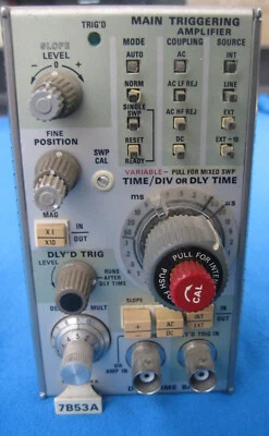 Tektronix 7B53A dual time base Einschub plug-in  DEFEKT - Bild 1 von 4