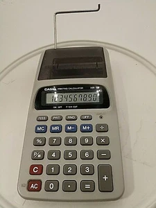CASIO PORTABLE PRINTING CALCULATOR HR- 8B AS IS TESTED USES AA BATTERIES - Picture 1 of 12