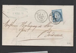 + WUNDERSCHÖNER DATUMSSTEMPEL VON MAUBEUGE AUF 60C CERES / XA893 - Bild 1 von 2