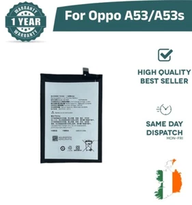 Replacement Battery For Oppo A53 / A53s 5000mAh 3.87V BLP805 New - Zdjęcie 1 z 3