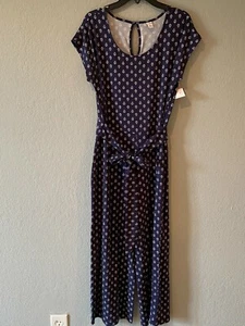 OLD NAVY blauer stretchiger Cropped JUMPSUIT Hose - Wahl XS oder XXL - NEU! - Bild 1 von 5