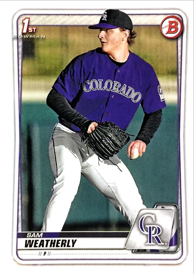 2020 BOWMAN DRAFT - PROSPECT - SAM WEATHERLY (#BD-109) - Image 1 of 1