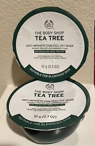 2 New The Body Shop Tea Tree Anti-Imperfection Peel-Off Mask 10g Each FREE SHIP - Picture 1 of 1