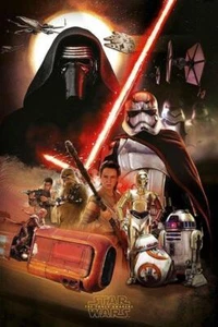 Star Wars 7 Force Awakens : Montage - Maxi Poster 61cm x 91.5cm new and sealed - Picture 1 of 1