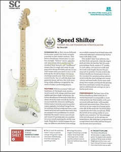 Guitarra Fender Deluxe Roadhouse Stratocaster revisión 2017 artículo 8 x 11 impresión - Imagen 1 de 3