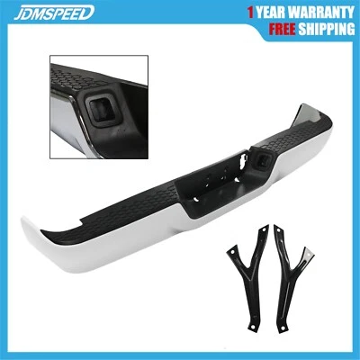 Step Bumper Rear Face Bar Chrome Fit 2013-2018 Ram 2500 and 13-18 Ram 3500 - Image 1 of 4