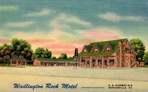 Postcard Wadlington Rock motel Hopkinsville Kentucky - Picture 1 of 2