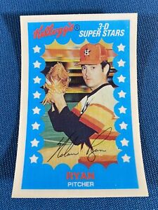 1982 Xograph Kellogg's 3-D Super Stars Nolan Ryan Baseball Card #11 Astros