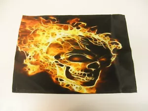 Flaming Skull Flag ATV UTV - Picture 1 of 2