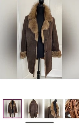 Chaqueta Abrigo Blue Duck Vintage Piel de Oveja Real M Foto 1 de 4