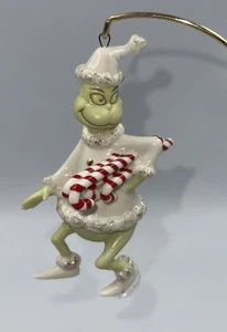 Vintage LENOX The GRINCH'S SWEET STEAL Christmas Ornament Candy Canes EXCELLENT - Picture 1 of 11