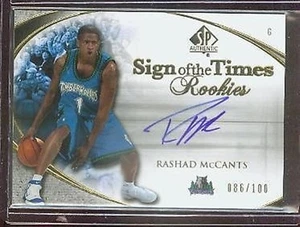 2005/06 UD SP AUTHENTIC RASHAD MCCANTS AUTOGRAPH 86/100 - Picture 1 of 1