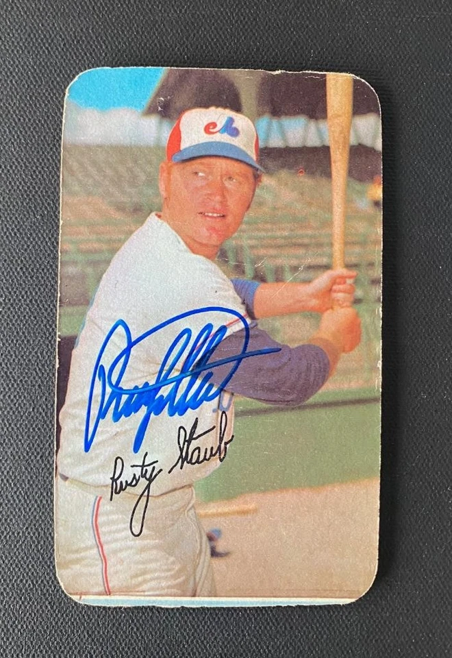 1971 Topps Super RUSTY STAUB signed card | Expos - autograph - Image 1 of 1