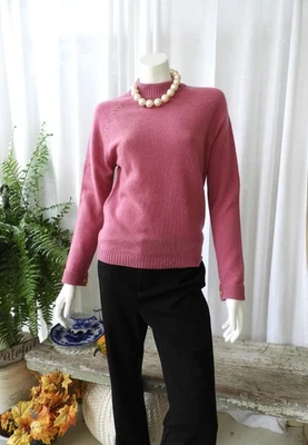 1980's Sage Dusty Pink Lambswool LS Pullover Sweater Heather Valley sz M 38" Bus - Image 1 of 4