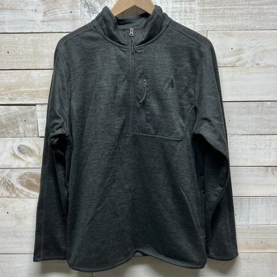 The North Face Sweater Mens Large Gray Fleece Half Zip Pullover Hiking Outdoor - Image 1 of 4