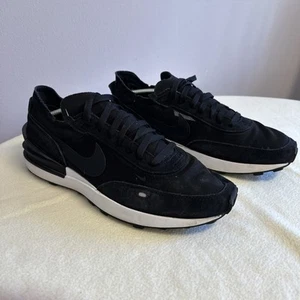 Nike Waffle One Mesh Black Sneakers Trainers. Size UK 10, EUR 45 DA7995-001 - Picture 1 of 14