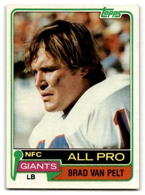 1981 Topps #270 Brad Van Pelt New York Giants - Image 1 of 2