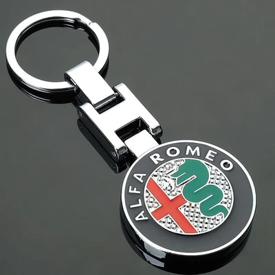 Para Alfa Romeo Coche Llavero Emblema Llavero Auto Accesorios 147 156 159 Foto 1 de 4