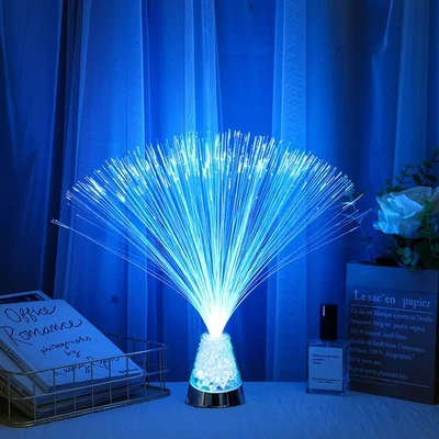 Led Decor 1 Set Fiber Optic Lamp Color Changing Light Up Fiber Optic Party Ce... - Image 1 of 4