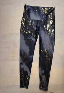Leggings Old Navy Active Gold Marble tiro extra alto Powersoft Go Dry medianos-932 - Imagen 1 de 4