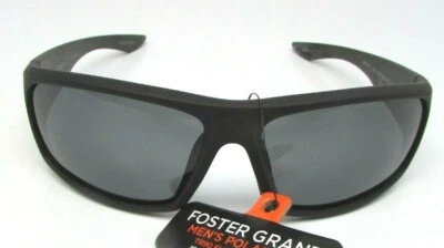Foster Grant YMA 1808 BLK Men's Polarized Black Sunglasses NEW See Description  - Image 1 of 4