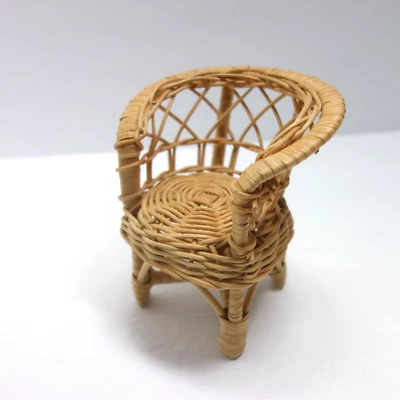 柳条椅适合芭比娃娃小娃娃毛绒房子家具 — 第 1/4 张图片