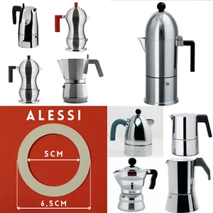 Guarnizione caffettiera Moka 3 tazze Alessi Cupola Pulcina Ossidiana ARS - Foto 1 di 2