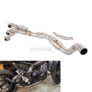 For Yamaha MT-09 FZ09 2020-2024 Motorcycle Exhaust Header Pipe Stainless Steel - Picture 1 of 12