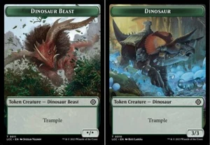 Token - Dinosaur Beast (0011) // Dinosaur (0010) X1 (Commander: The Lost Caverns - Picture 1 of 1