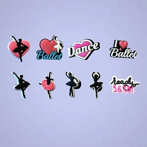 Ballet/Dance Shoe Charms - Lot Of 9 - Fit crocs - Picture 1 of 2