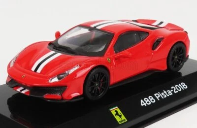 MODELLINO AUTO STATICO CENTAURIA FERRARI 488 PISTA 2018 CON VETRINA ROSSO 1/43 - Immagine 1 di 4