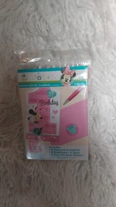 8ct 1st Birthday Minnie Mouse Invitations - Picture 1 of 1