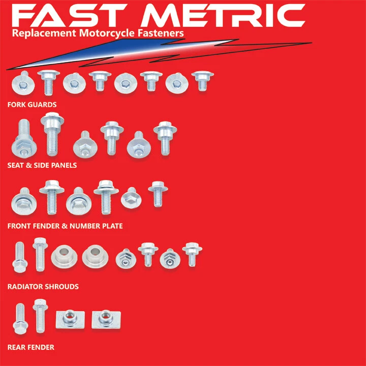 Kits de pernos de plástico y carrocería CRF 450R 2013-2016 - CADA SUJETADOR QUE NECESITAS - GARANTIZADO Foto 1 de 1