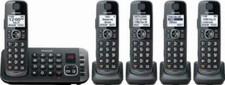 Panasonic KX-TGE645M DECT 6.0 Expandable Cordless Handsets - 5 Pieces