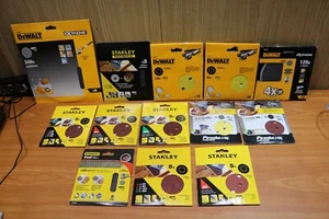 Stanley round hook loop sander sheets 115mm 125mm 150mm 225mm grit assorted - Picture 1 of 14