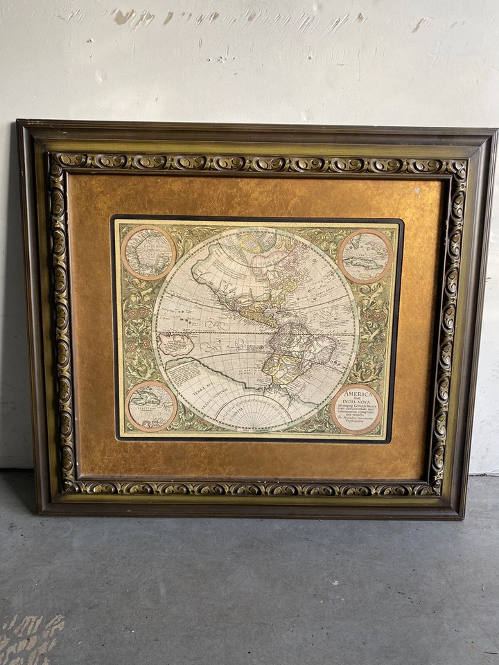 AMÉRICA INDIA NOVA MAPA DEL HEMISFERIO OCCIDENTAL GERARDI MERCA Foto 1 de 2