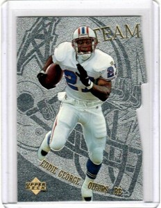 1997 Upper Deck Football Team Mates #TM23 Eddie George RARE CARD IN MINT CONDITI
