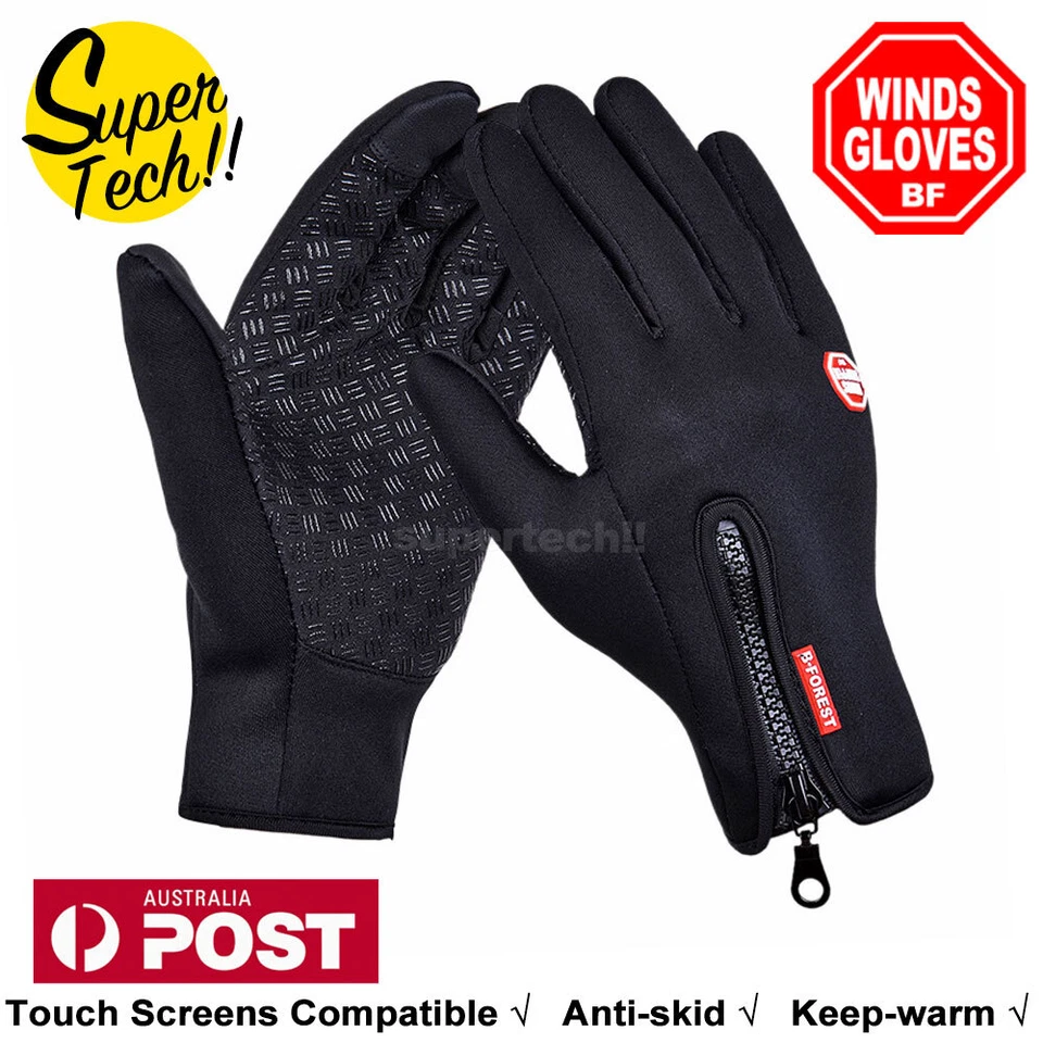 2025 Winter Gloves Waterproof Touch Screen Gloves Cycling Gloves Windproof Warm - image 1 of 4