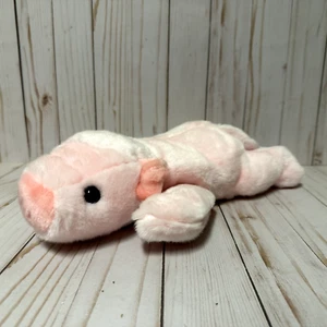 Ty Beanie Buddies Squealer Pig Plush Pink Laying Down 12 Inch - Picture 1 of 9