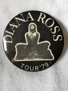 Diana Ross 1979 botón de gira de conciertos - Imagen 1 de 1