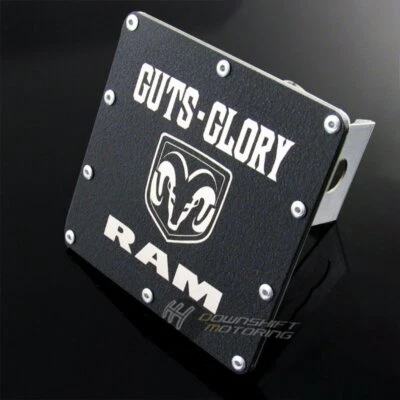 GUTS GLORY para Dodge RAM resistente cubierta de enganche de acero inoxidable receptor de remolque de 2" Foto 1 de 4